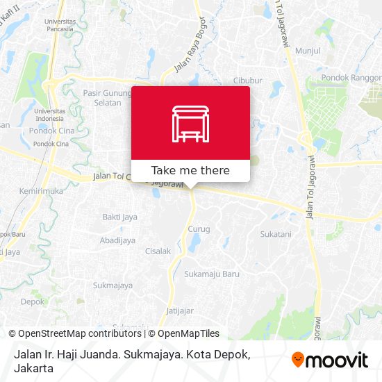 Jalan Ir. Haji Juanda. Sukmajaya. Kota Depok map