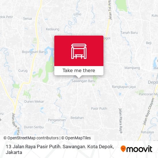13 Jalan Raya Pasir Putih. Sawangan. Kota Depok map