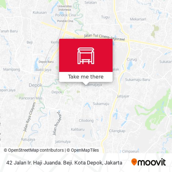 42 Jalan Ir. Haji Juanda. Beji. Kota Depok map