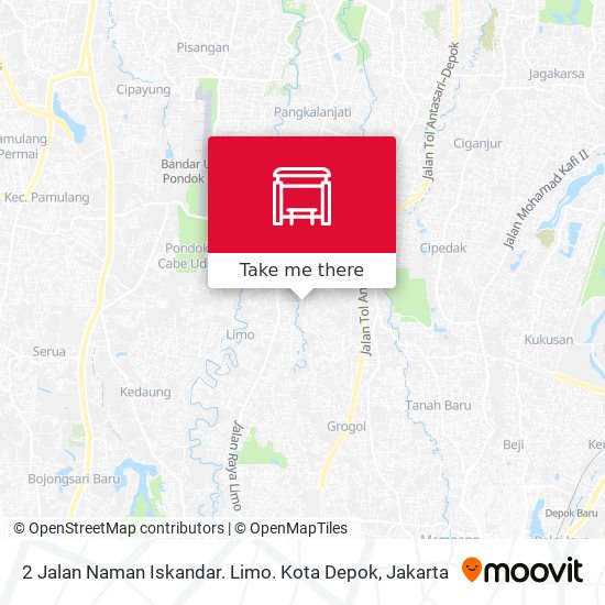 2 Jalan Naman Iskandar. Limo. Kota Depok map