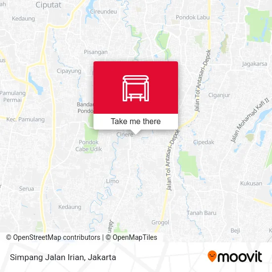 Simpang Jalan Irian map