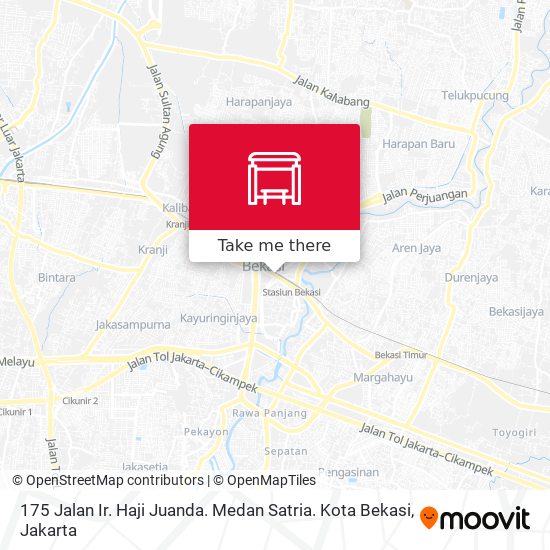 175 Jalan Ir. Haji Juanda. Medan Satria. Kota Bekasi map