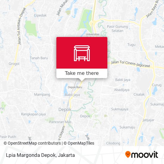 Lpia Margonda Depok map
