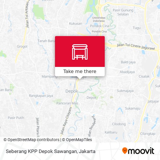 Seberang KPP Depok Sawangan map