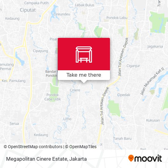 Megapolitan Cinere Estate map