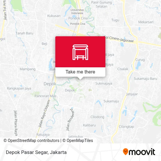 Depok Pasar Segar map