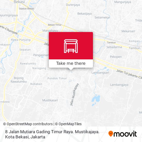 8 Jalan Mutiara Gading Timur Raya. Mustikajaya. Kota Bekasi map