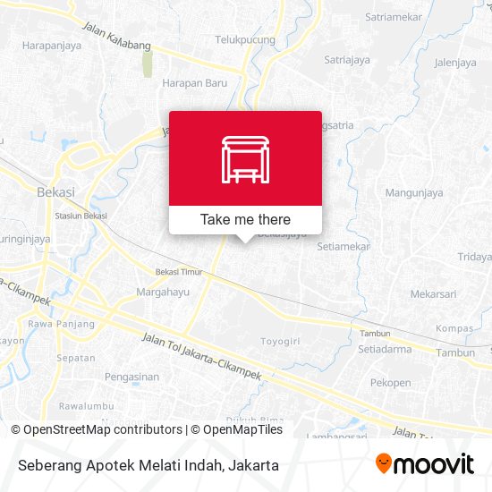 Seberang Apotek Melati Indah map