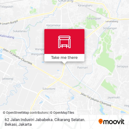 62 Jalan Industri Jababeka. Cikarang Selatan. Bekasi map