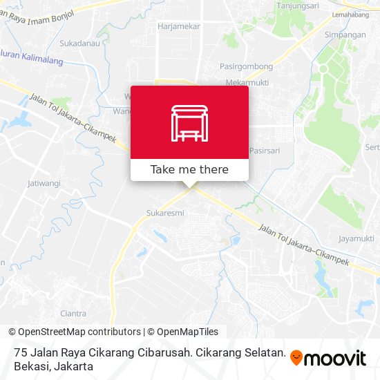75 Jalan Raya Cikarang Cibarusah. Cikarang Selatan. Bekasi map