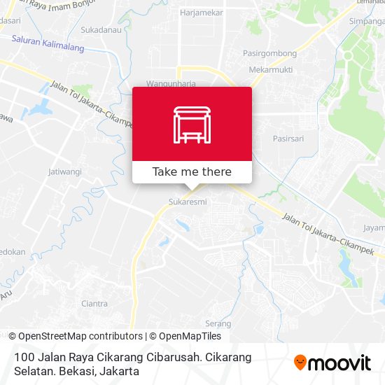 100 Jalan Raya Cikarang Cibarusah. Cikarang Selatan. Bekasi map