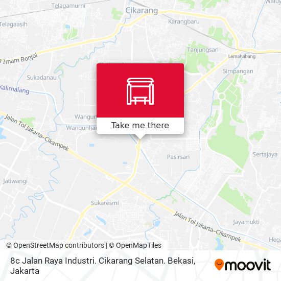 8c Jalan Raya Industri. Cikarang Selatan. Bekasi map