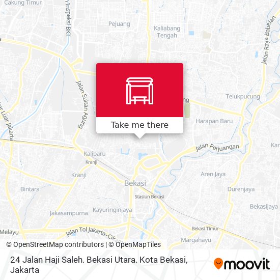 24 Jalan Haji Saleh. Bekasi Utara. Kota Bekasi map