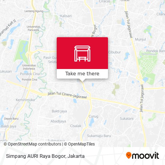Simpang AURI Raya Bogor map