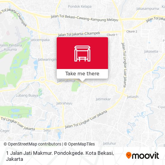 1 Jalan Jati Makmur. Pondokgede. Kota Bekasi map