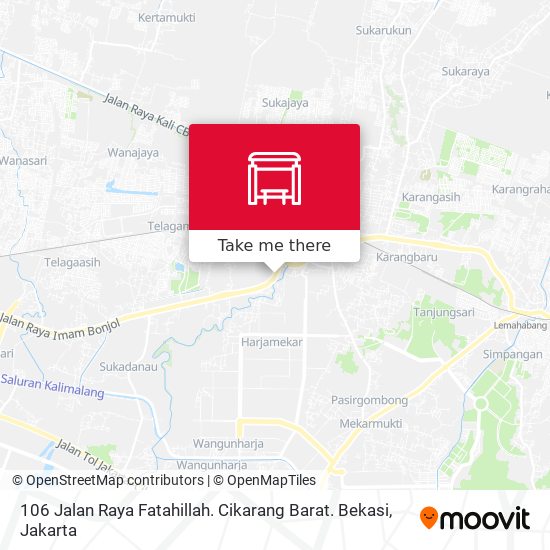 106 Jalan Raya Fatahillah. Cikarang Barat. Bekasi map