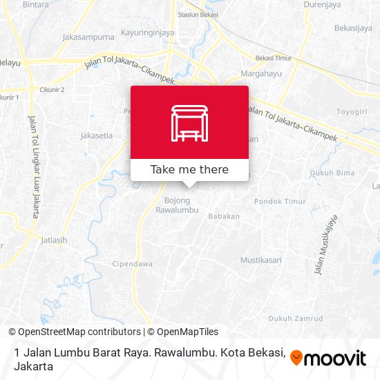 1 Jalan Lumbu Barat Raya. Rawalumbu. Kota Bekasi map