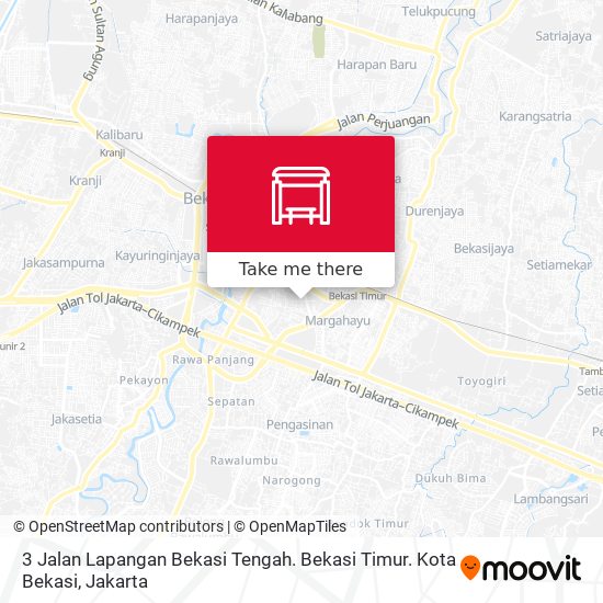 3 Jalan Lapangan Bekasi Tengah. Bekasi Timur. Kota Bekasi map