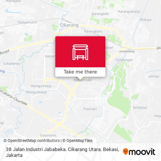 38 Jalan Industri Jababeka. Cikarang Utara. Bekasi map