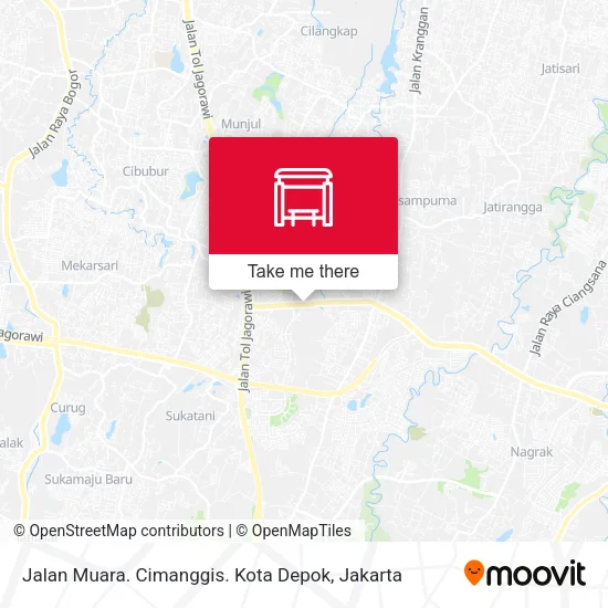 Jalan Muara. Cimanggis. Kota Depok map