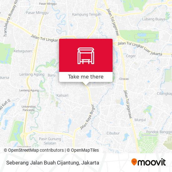 Seberang Jalan Buah Cijantung map
