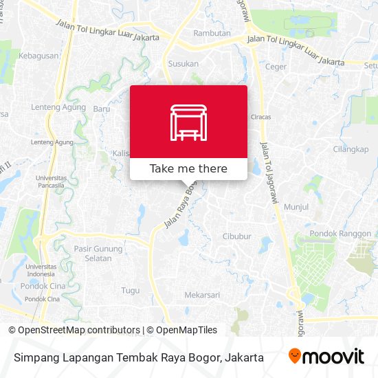 Simpang Lapangan Tembak Raya Bogor map