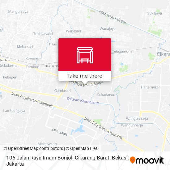 106 Jalan Raya Imam Bonjol. Cikarang Barat. Bekasi map