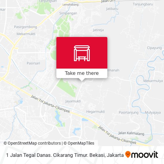 1 Jalan Tegal Danas. Cikarang Timur. Bekasi map