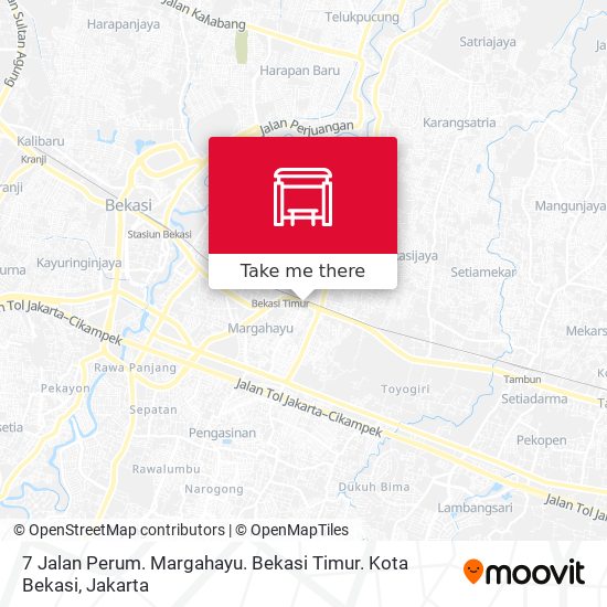 7 Jalan Perum. Margahayu. Bekasi Timur. Kota Bekasi map