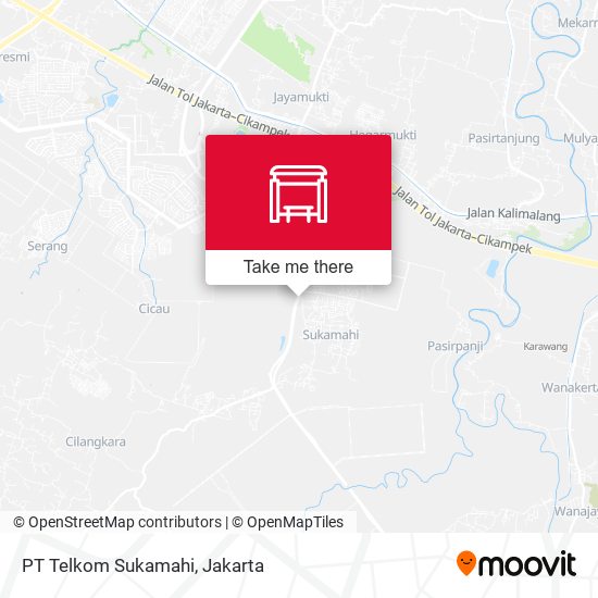 PT Telkom Sukamahi map