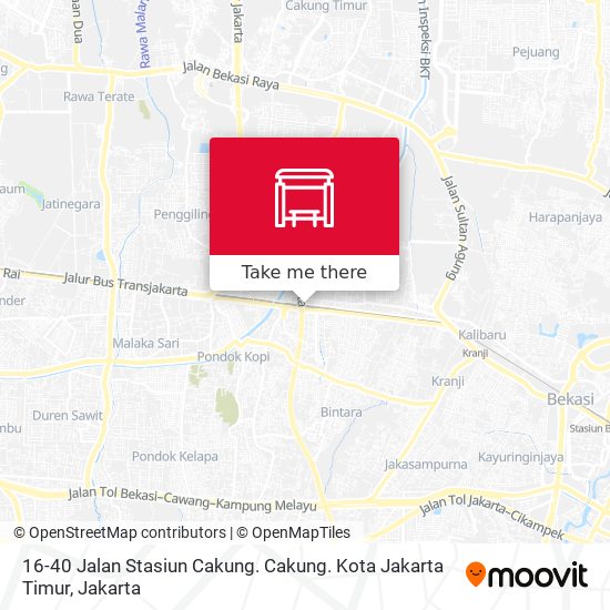 16-40 Jalan Stasiun Cakung. Cakung. Kota Jakarta Timur map