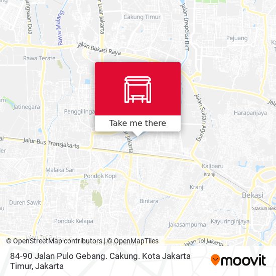 84-90 Jalan Pulo Gebang. Cakung. Kota Jakarta Timur map