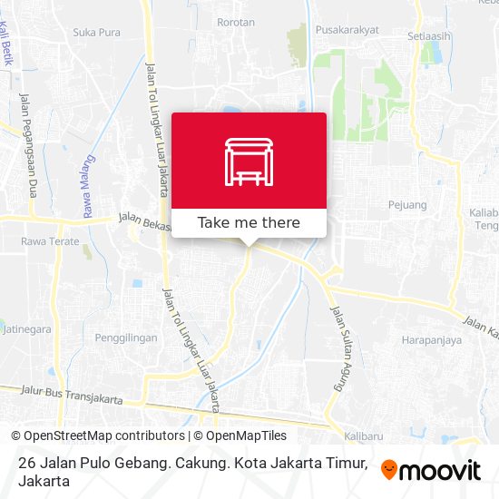 26 Jalan Pulo Gebang. Cakung. Kota Jakarta Timur map