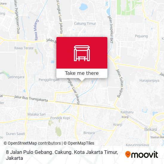 8 Jalan Pulo Gebang. Cakung. Kota Jakarta Timur map