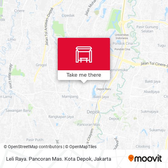 Leli Raya. Pancoran Mas. Kota Depok map