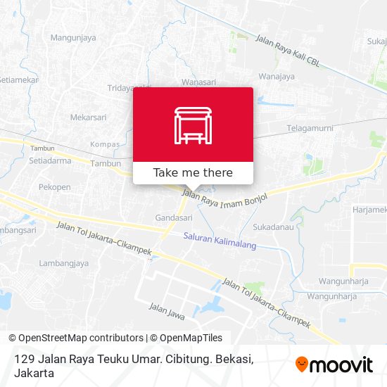 129 Jalan Raya Teuku Umar. Cibitung. Bekasi map