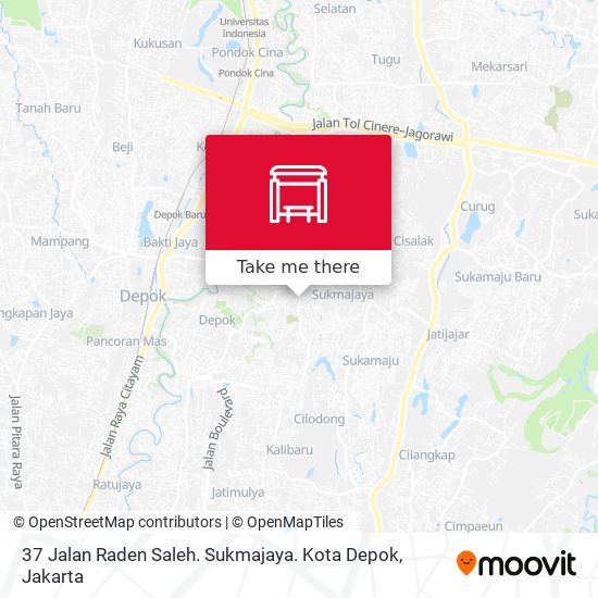 37 Jalan Raden Saleh. Sukmajaya. Kota Depok map