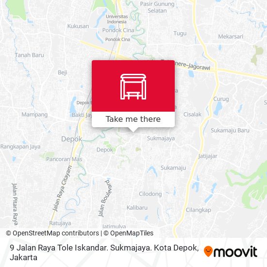 9 Jalan Raya Tole Iskandar. Sukmajaya. Kota Depok map