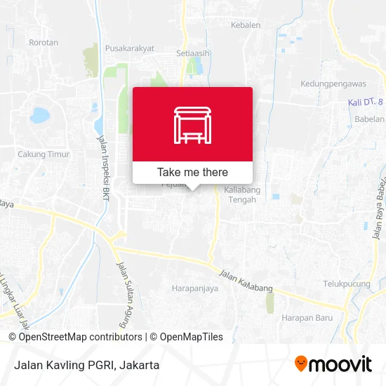 Jalan Kavling PGRI map