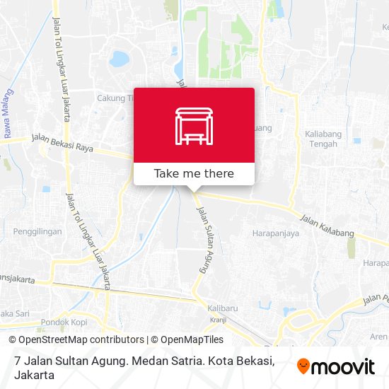 7 Jalan Sultan Agung. Medan Satria. Kota Bekasi map