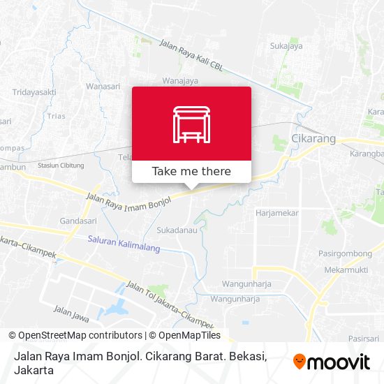 Jalan Raya Imam Bonjol. Cikarang Barat. Bekasi map
