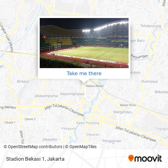 Stadion Bekasi 1 map