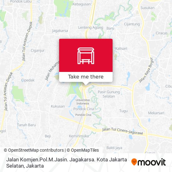 Jalan Komjen.Pol.M.Jasin. Jagakarsa. Kota Jakarta Selatan map