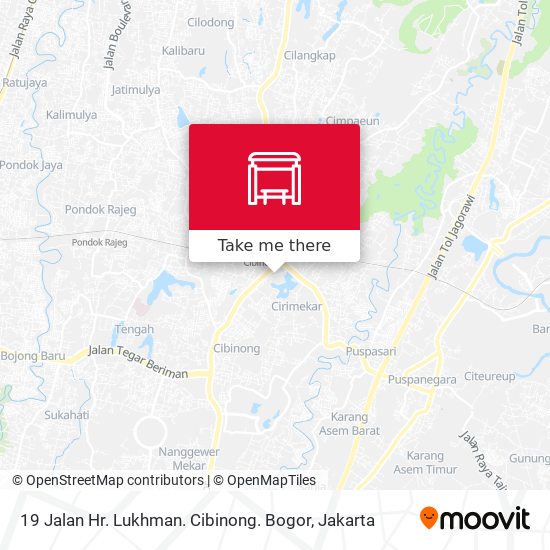 19 Jalan Hr. Lukhman. Cibinong. Bogor map