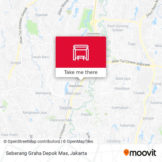 Seberang Graha Depok Mas map