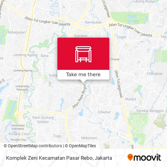 Komplek Zeni Kecamatan Pasar Rebo map