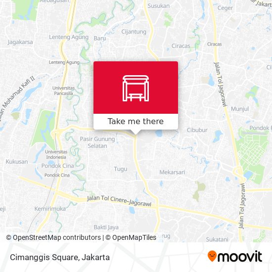 Cimanggis Square map