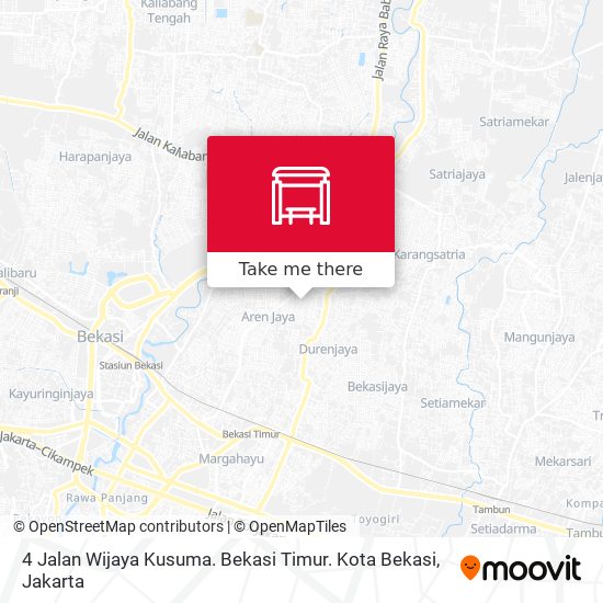 4 Jalan Wijaya Kusuma. Bekasi Timur. Kota Bekasi map
