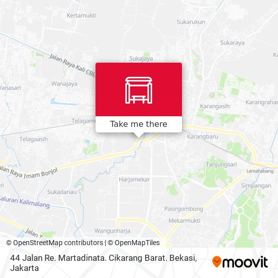 44 Jalan Re. Martadinata. Cikarang Barat. Bekasi map