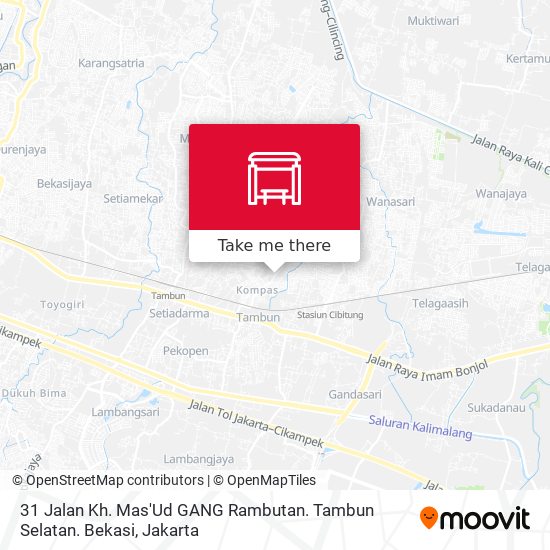 31 Jalan Kh. Mas'Ud GANG Rambutan. Tambun Selatan. Bekasi map